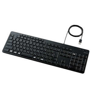 쥳 ELECOM ܡ  (Chrome/Mac/Win) ͭ /USB ֥å TK-FCM114SKBK