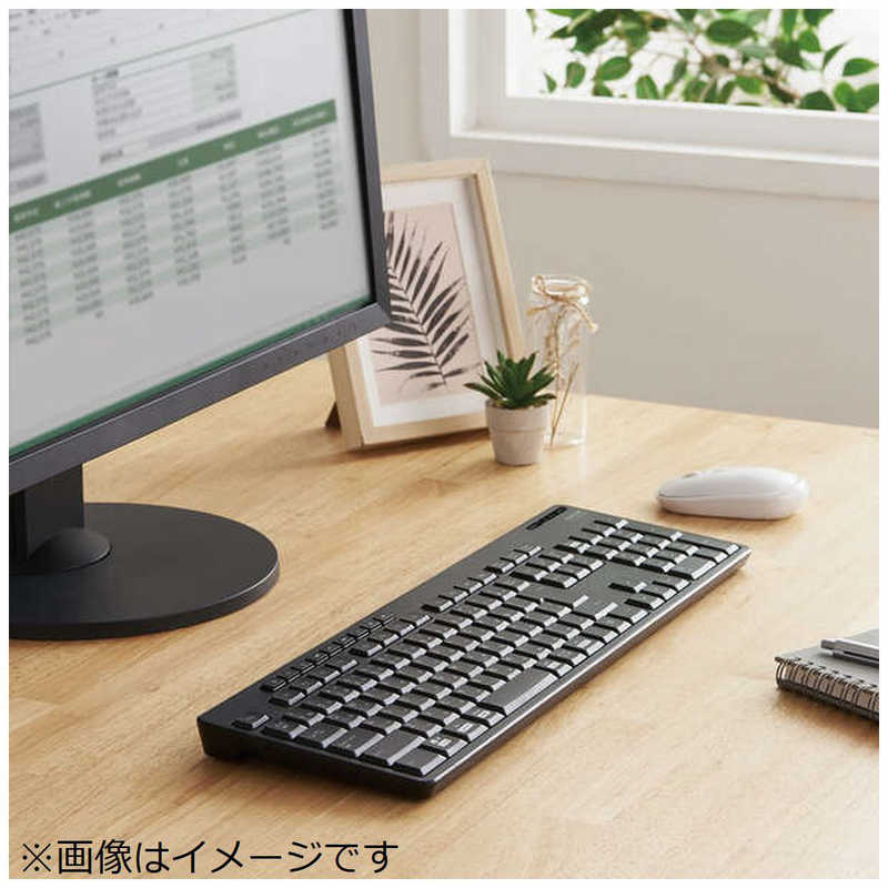 エレコム ELECOM フルキーボード 無線(2.4GHz) 静音設計 抗菌 TKFDM116SKTBK の通販 |  カテゴリ：パソコン・周辺機器・プリンター | エレコム ELECOM 家電通販のコジマネット - 全品代引き手数料無料