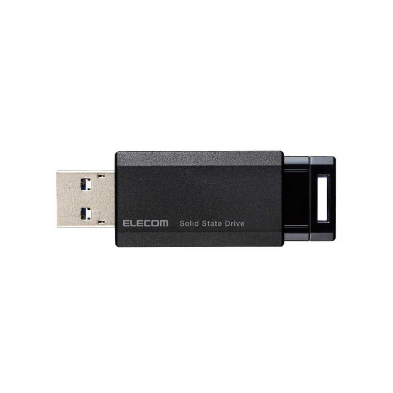 エレコム　ELECOM エレコム　ELECOM 外付けSSD ノック式 USB3.2(Gen2)対応 250GB ブラック ESD-EPK0250GBK ESD-EPK0250GBK