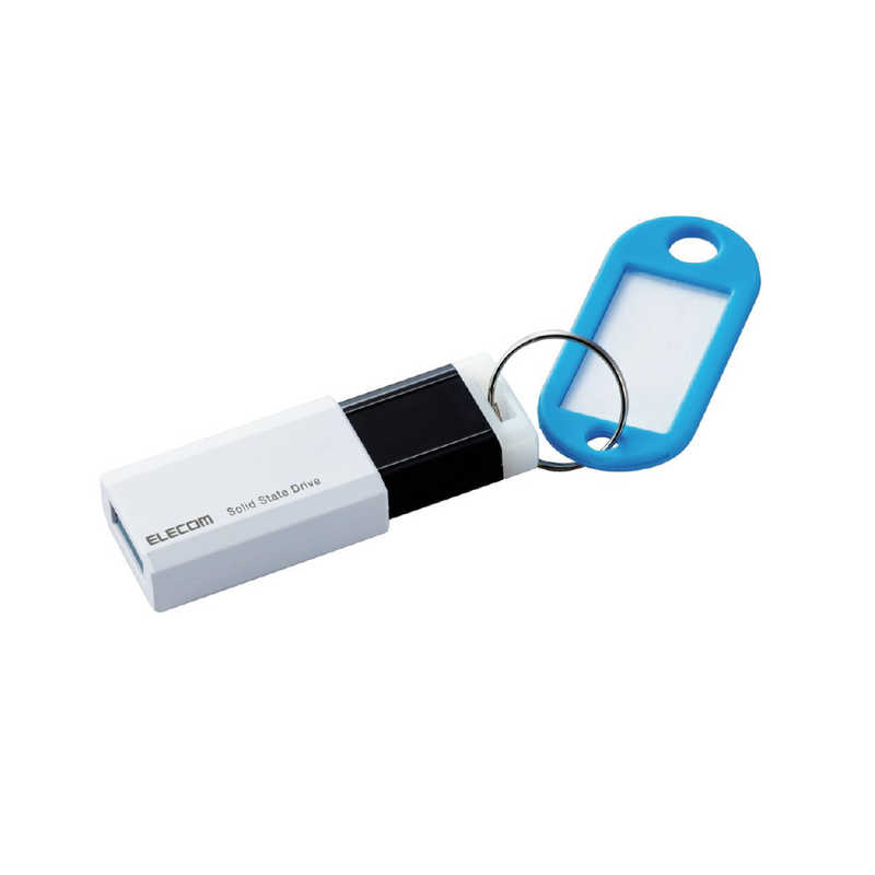 エレコム　ELECOM エレコム　ELECOM 外付けSSD ノック式 USB3.2(Gen2)対応 250GB ホワイト ESD-EPK0250GWH ESD-EPK0250GWH