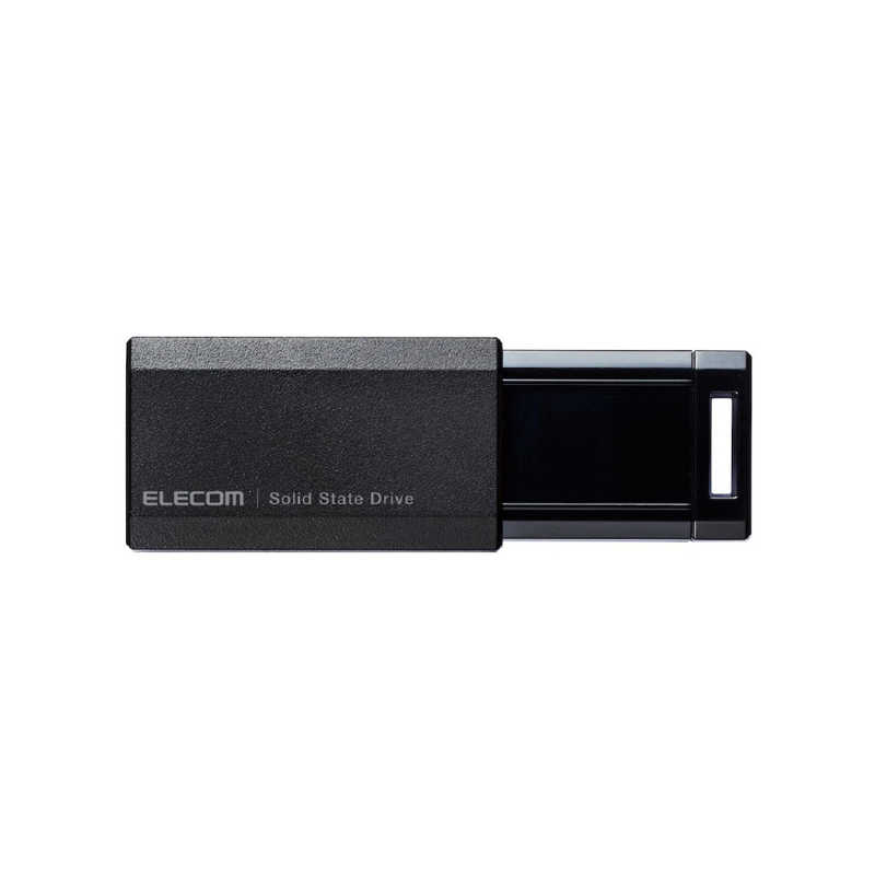 エレコム　ELECOM エレコム　ELECOM 外付けSSD ノック式 USB3.2(Gen2)対応 500GB ブラック ESD-EPK0500GBK ESD-EPK0500GBK