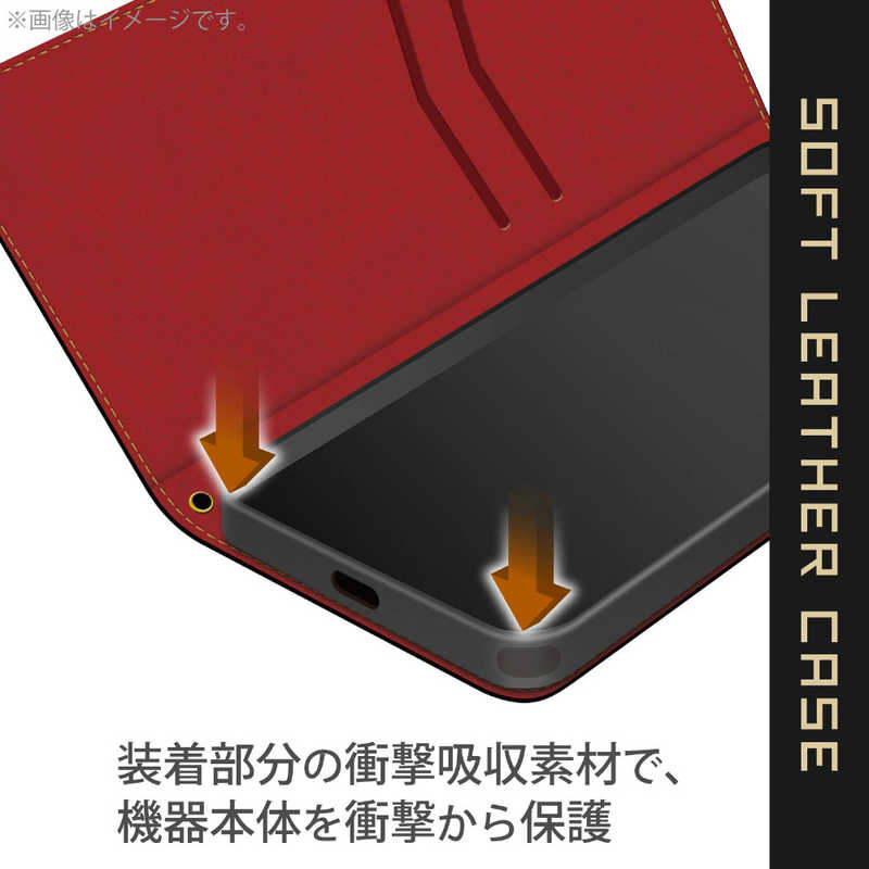 エレコム　ELECOM エレコム　ELECOM Xperia 10 III レザーケース ステッチ 磁石付き PM-X213PLFYBK PM-X213PLFYBK