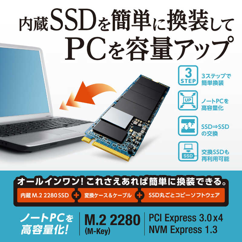 エレコム　ELECOM エレコム　ELECOM 内蔵SSD PCI-Express接続 ESD-IM20256G [256GB /M.2] ESD-IM20256G ESD-IM20256G