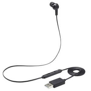 エレコム　ELECOM ヘッドセット ブラック [USB /片耳 /ヘッドバンドタイプ] HS-EP18UBK