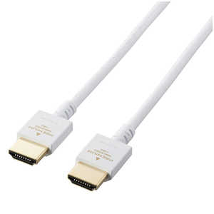 エレコム ELECOM HDMIケーブル Premium HDMI ホワイト [2m /HDMI⇔HDMI /スタンダードタイプ /4K対応] DH-HDP14EY20WH