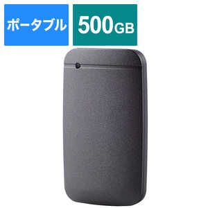 エレコム ELECOM 外付けSSD ポータブル USB3.2(Gen1)対応 Type-C & Type-Aケーブル付属 500GB ブラック データ復旧サービスLite付 ブラック ESDEFA0500GBKR