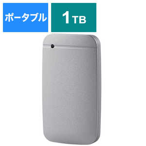 エレコム ELECOM 外付けSSD ポータブル USB3.2(Gen1)対応 Type-C & Type-Aケーブル付属 1TB シルバー データ復旧サービスLite付 シルバー ESDEFA1000GSVR