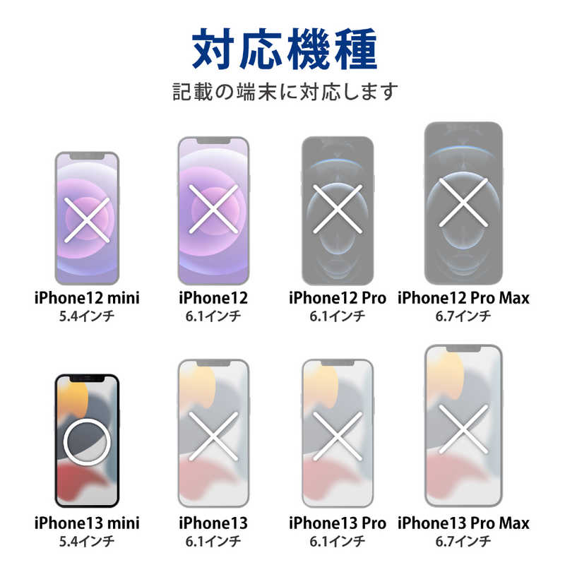 エレコム　ELECOM エレコム　ELECOM iPhone2021 5.4inch/ガラスフィルム PM-A21AFLGG PM-A21AFLGG