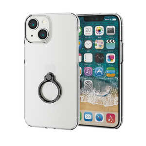 エレコム　ELECOM iPhone 13 mini ハードケース リング付き PM-A21APVRBK