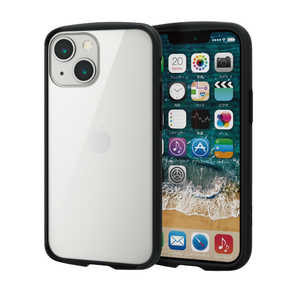 エレコム　ELECOM iPhone 13 mini 5.4インチ ハイブリッドケース TOUGHSLIM PM-A21ATSLFCGBK