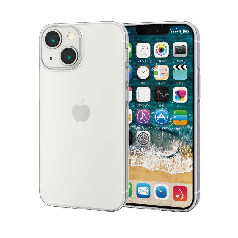 エレコム　ELECOM エレコム　ELECOM iPhone 13 mini 5.4インチ ソフトケース 薄型 PM-A21AUCUCR PM-A21AUCUCR