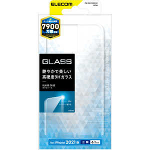 エレコム　ELECOM iPhone13 6.1inch 3眼 ハイブリッドケース ガラス PM-A21CHVCG1CR