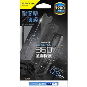 エレコム　ELECOM iPhone 13 Pro 3眼 ハイブリッドケースTOUGHSLIM PM-A21CTS3BK