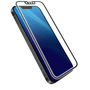 エレコム　ELECOM iPhone 13 Pro Max 6.7インチ ガラスフィルム フレーム付キ PM-A21DFLGFBL