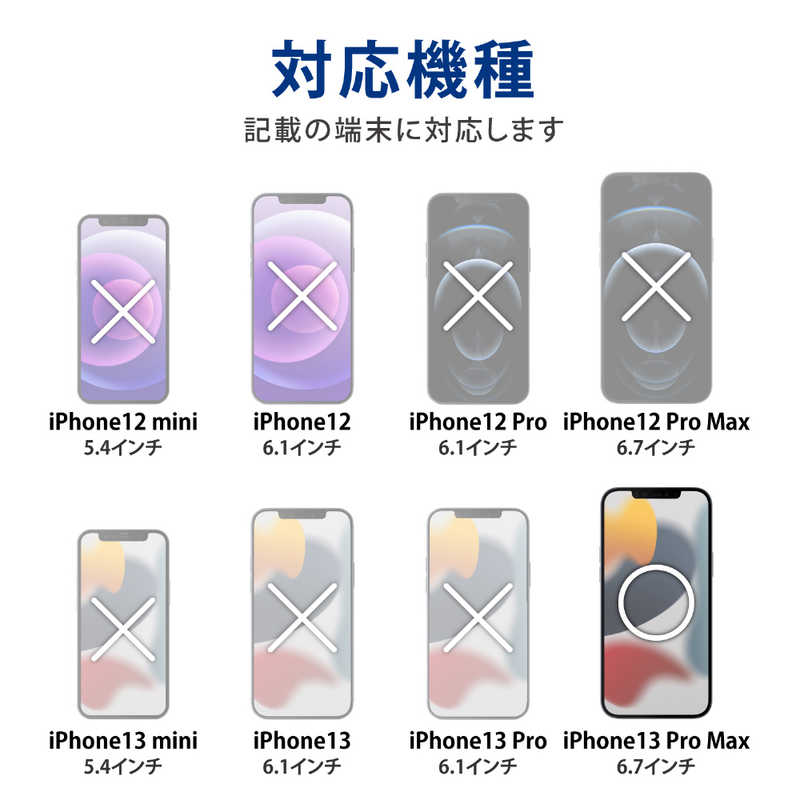 エレコム　ELECOM エレコム　ELECOM iPhone 13 Pro Max 6.7インチ ガラスフィルム PM-A21DFLGG PM-A21DFLGG