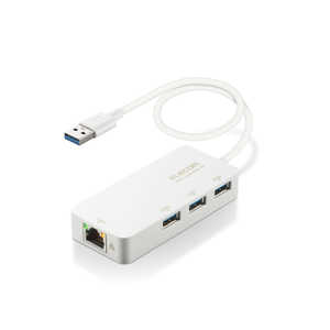 エレコム ELECOM LANアダプター 有線 タイプA Giga USBハブ付 (USB-A×3) EDC-GUA3H2-W エレコム ELECOM LANアダプター 有線 タイプA Giga USBハブ付 (USB-A×3) EDC-GUA3H2-W