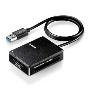 쥳 ELECOM ꡼饤/Ķ®/USB3.0б/֥50cm/SD+microSD+MS+CFб/֥å MR3-C402BK