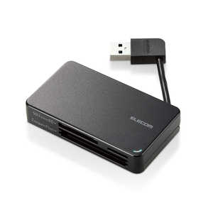 エレコム ELECOM USB3.0 メモリリーダライターケーブル収納タイプ MR3-K303BK エレコム ELECOM USB3.0 メモリリーダライターケーブル収納タイプ MR3-K303BK