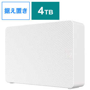 エレコム　ELECOM 【アウトレット】外付けハードディスク USB3.2(Gen1) 4TB Seagate New Expansion MZシリーズ ホワイト SGD-MZ040UWH