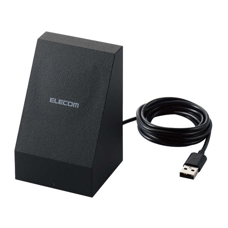 エレコム　ELECOM エレコム　ELECOM ワイヤレス充電器 マグネット内蔵 5W スタンド 1.5m W-MS01BK W-MS01BK