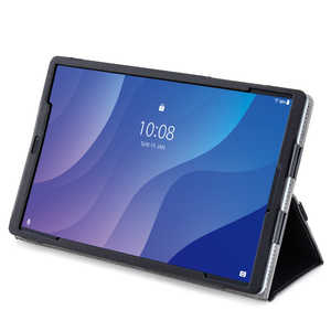 エレコム　ELECOM Lenovo Tab M10 HD(2nd Gen)用 フラップカバー ソフトレザー 2アングル 軽量 ブラック TB-L201PLFBK