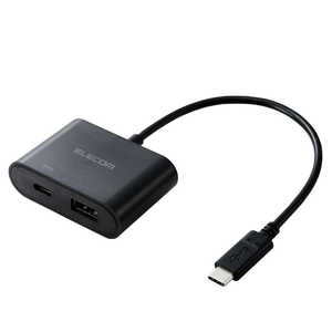エレコム　ELECOM USB変換アダプタ [USB-C オス→メス USB-A ] ブラック MPACAPDBK