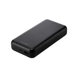 エレコム　ELECOM モバイルバッテリー [USB PD認証/20000mAh/Type-C×1/USB-A×1/PSE認証] DE-C34-20000BK