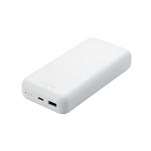 エレコム　ELECOM モバイルバッテリー [USB PD認証/20000mAh/Type-C×1/USB-A×1/PSE認証] DE-C34-20000WH