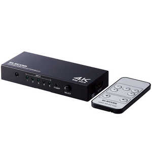 쥳 ELECOM HDMIش(5ݡ) PC ൡ ޥǥץ쥤 ߥ顼 ѥ⥳դ 4K 60Hz(18Gbps) DH-SW4KP51BK