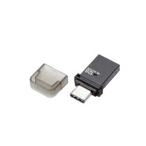 エレコム　ELECOM USBメモリ USB3.1(Gen1) Type-C キャップ式 128GB ブラック MF-CAU31128GBK MFCAU31128GBK