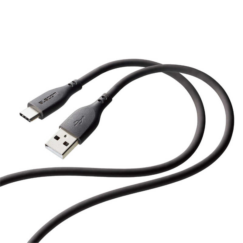 エレコム　ELECOM エレコム　ELECOM USB-A to USB Type-Cケーブル なめらか 2.0m グレー  MPA-ACSS20GY MPA-ACSS20GY