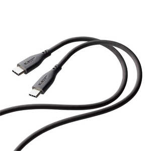 エレコム　ELECOM USB Type-C to USB Type-Cケーブル USB Power Delivery対応 なめらか 1.0m グレー  MPA-CCSS10GY