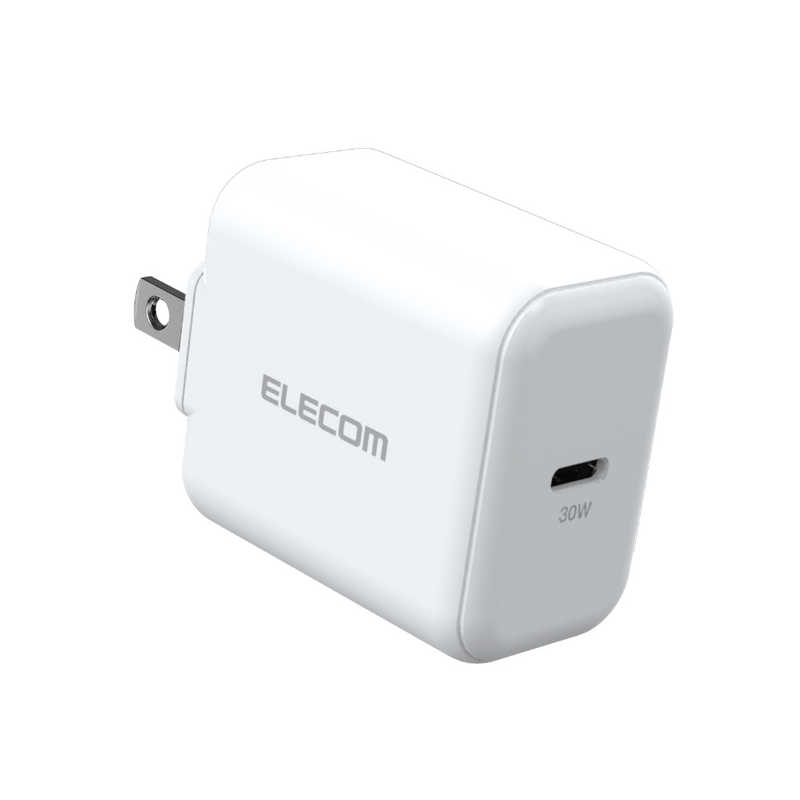 エレコム　ELECOM エレコム　ELECOM AC充電器/USB充電器/USB Power Delivery認証/30W/USB－C1ポート/スイングプラグ/ホワイト MPA-ACCP26WH MPA-ACCP26WH