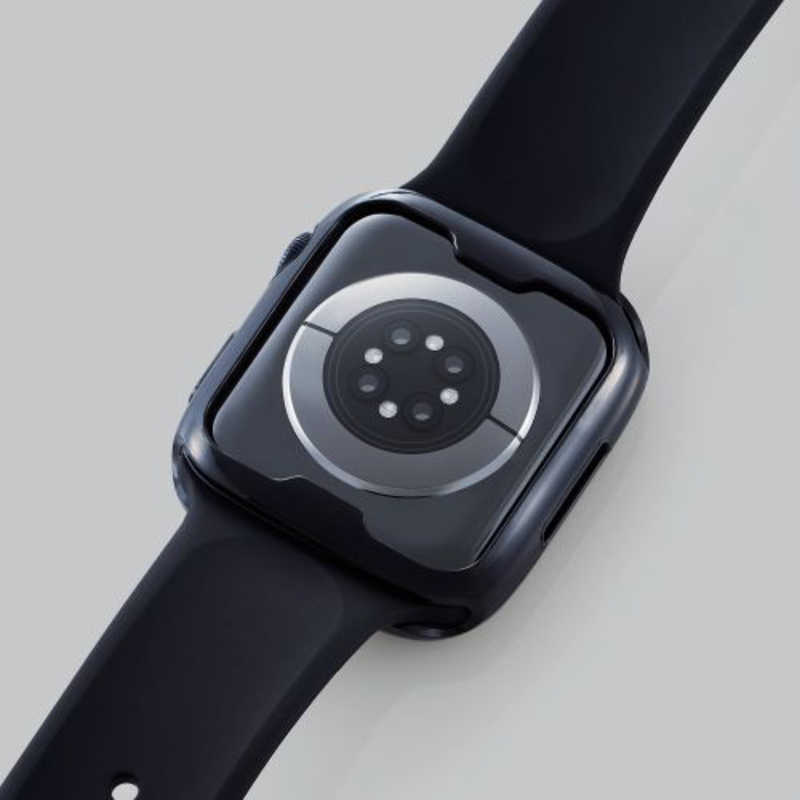 エレコム　ELECOM エレコム　ELECOM Apple Watch series7 45mm/ソフトバンパー/ブラック AW21ABPUBK AW21ABPUBK