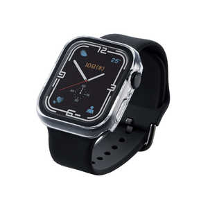 エレコム　ELECOM Apple Watch series7 45mm/フルカバーケース/プレミアムガラス/反射防止/クリア AW-21AFCGMCR
