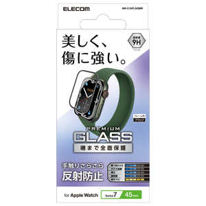 쥳 ELECOM Apple Watch series7 45mm/ե륫С饹ե/ȿɻ/֥å AW-21AFLGGMR