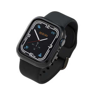 쥳 ELECOM Apple Watch series7 41mm/ϡɥХѡ/֥å AW21BBPPBK