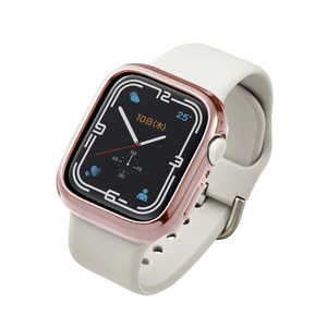 エレコム　ELECOM Apple Watch series7 41mm/ソフトバンパー/メタリックデザイン/ピンクゴールド AW21BBPUPNG