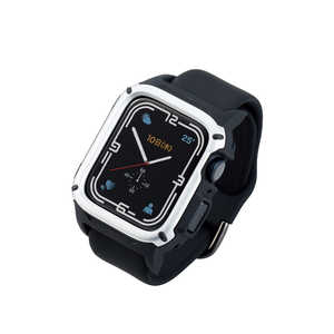 エレコム　ELECOM Apple Watch series7 41mm/ZEROSHOCKバンパー/シルバー AW21BBPZEROSV
