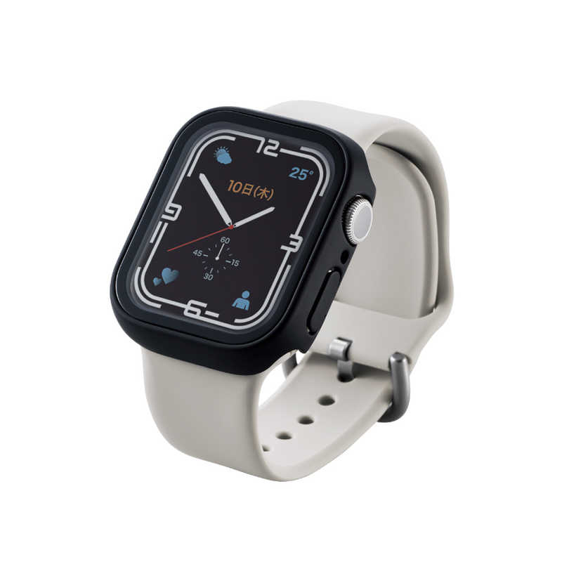 エレコム　ELECOM エレコム　ELECOM Apple Watch series7 41mm/フルカバーケース/プレミアムガラス/セラミックコート/ブラック AW-21BFCGCBK AW-21BFCGCBK