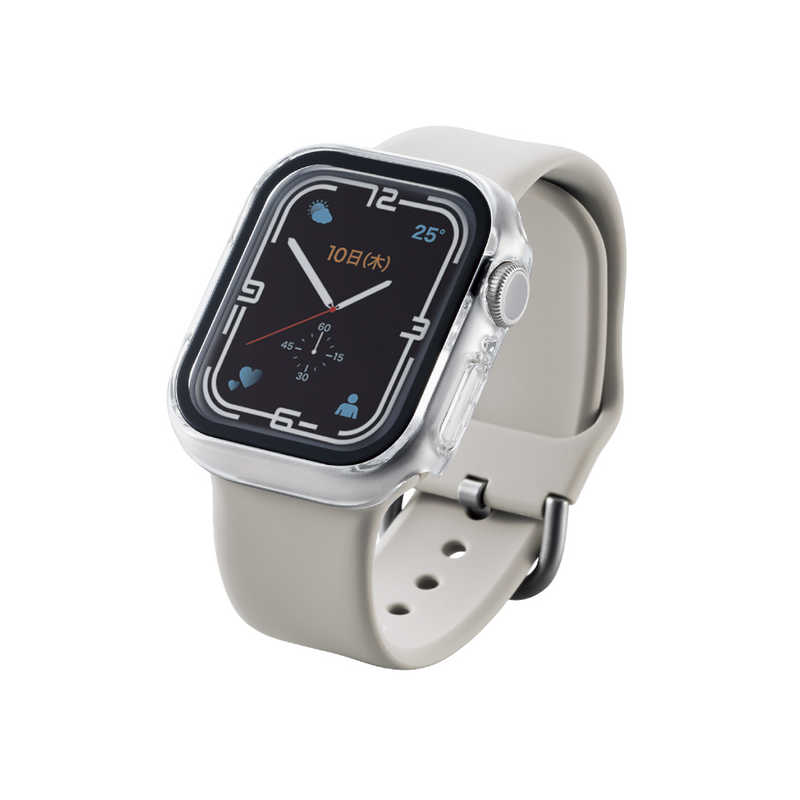 エレコム　ELECOM エレコム　ELECOM Apple Watch series7 41mm/フルカバーケース/プレミアムガラス/セラミックコート/クリア AW-21BFCGCCR AW-21BFCGCCR
