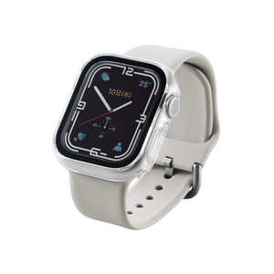 エレコム　ELECOM Apple Watch series7 41mm/フルカバーケース/プレミアムガラス/反射防止/クリア AW-21BFCGMCR