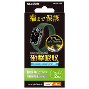 エレコム　ELECOM Apple Watch series7 41mm 衝撃吸収フィルム 反射防止  AW-21BFLAFPR