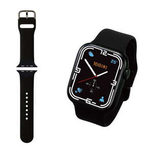 쥳 ELECOM Apple Watch 45/44/42mm/Х/ꥳ AW-45BDSCBK