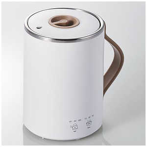  エレコム ELECOM マグカップ型電気なべ/COOK MUG/350mL/湯沸かし/煮込み/ホワイト ホワイト HACEP01WH