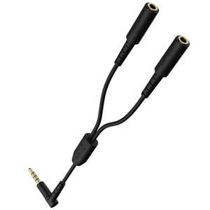 エレコム ELECOM オーディオケーブル 2分配 φ3.5mm 4極 ミニプラグ to ミニジャック×2 イヤホンジャック 二股 ボイスチャット 通話 EHP-35W02BK エレコム ELECOM オーディオケーブル 2分配 φ3.5mm 4極 ミニプラグ to ミニジャック×2 イヤホンジャック 二股 ボイスチャット 通話 EHP-35W02BK