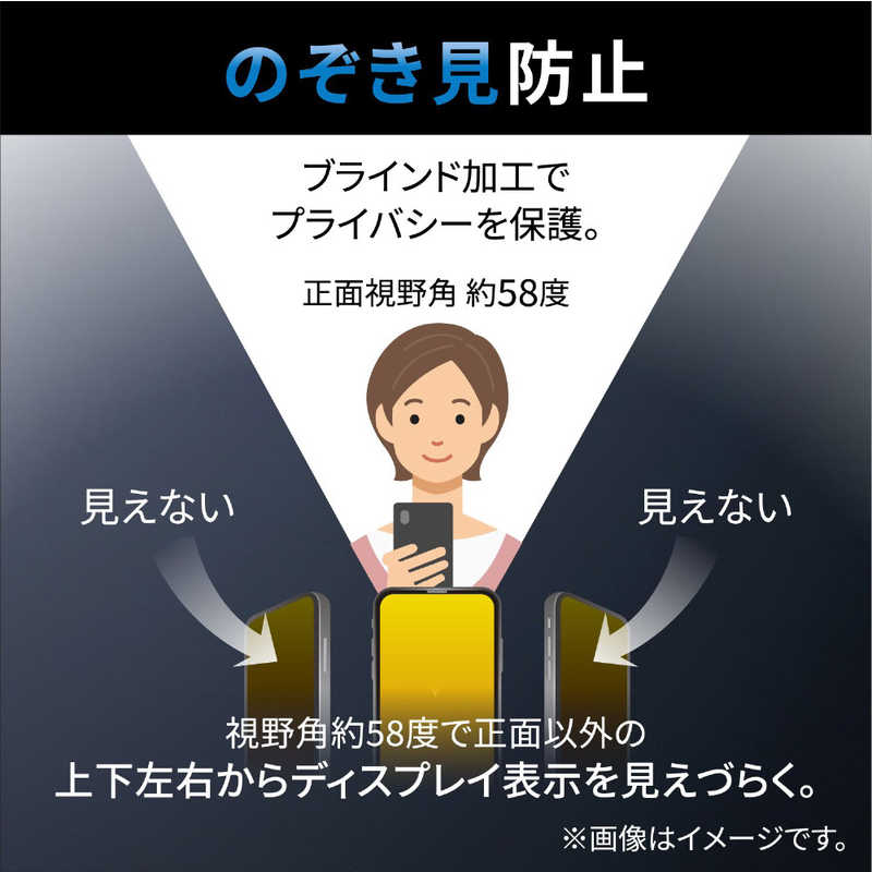 エレコム　ELECOM エレコム　ELECOM iPhone SE 第3世代/第2世代/8/7専用 フィルム/覗き見防止/衝撃吸収/反射防止 PMA22SFLPF PMA22SFLPF