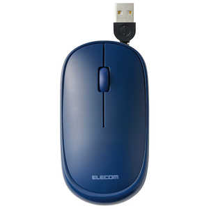 エレコム　ELECOM マウス Slint(Chrome/Mac/Windows11対応) ブルー ［BlueLED /有線 /4ボタン /USB］ M-TM10UBBU