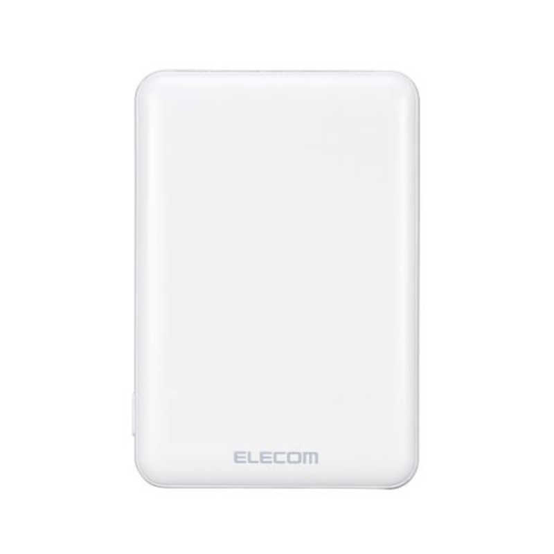 エレコム　ELECOM エレコム　ELECOM 薄型コンパクトモバイルバッテリー(Cx1＋Ax1) ホワイト  [2ポート] DE-C37-5000WH DE-C37-5000WH