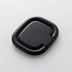 エレコム　ELECOM タブレット用 リング 背面貼付けタイプ 360度回転 落下防止 スタンド機能付き ブラック TBSTRHA01BK
